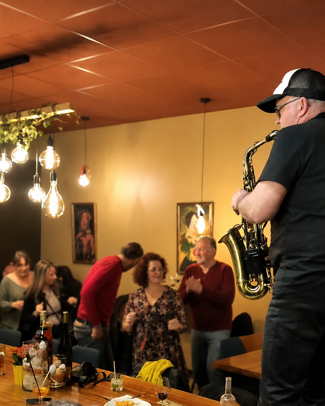 Duo saxophone piano en ambiance cocktail